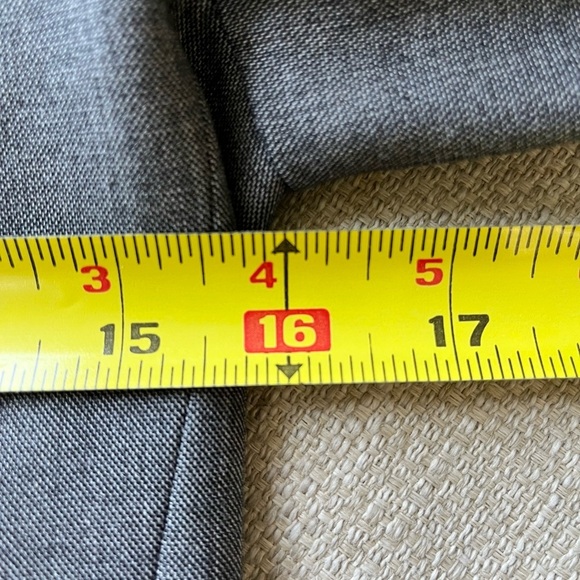 Theory Jacket Women’s 0 Gray Wool Blazer Donelly Jacket with Black Rib Trim - Picture 7 of 8